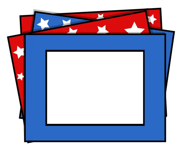 Photo frame - US 4th of July - Independence Day Vector Design — Stock Vector