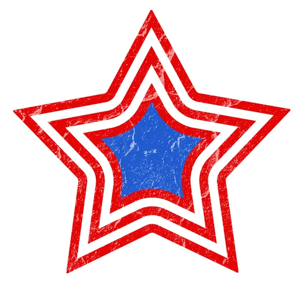 Star - 4 luglio USA - Festa dell'Indipendenza Vector Design — Vettoriale Stock