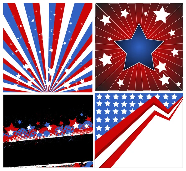 Backgrounds - Patriotic USA theme Vector — Stock Vector