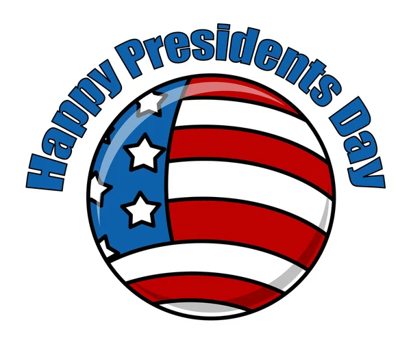 Feliz Día de los Presidentes Icono Vector — Archivo Imágenes Vectoriales