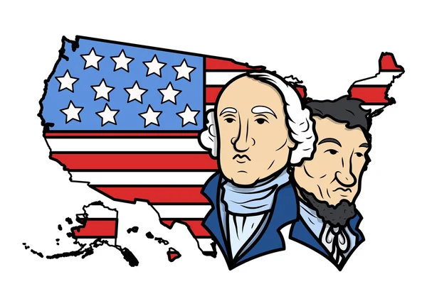 Honorer nos présidents sur Washington Birthday Vector — Image vectorielle