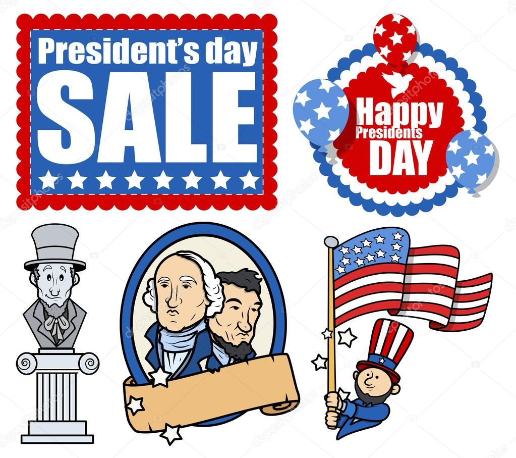 American Patriotic Design - Holiday Presidents Day Vectors