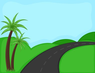 yol - karikatür plan vektör