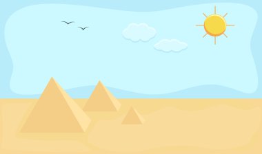 Mısır - karikatür plan vektör