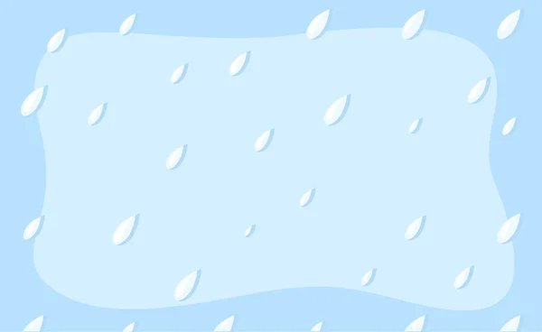 Gouttes de pluie - Dessin animé Fond vecteur — Image vectorielle