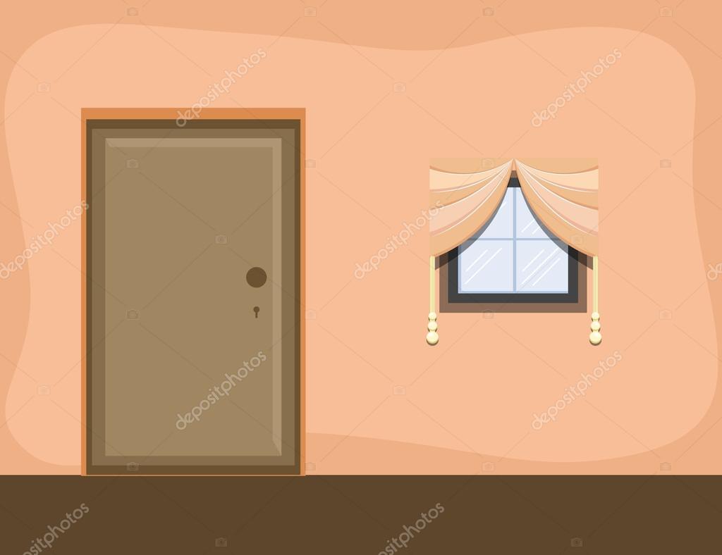 Room interior - Cartoon Background Vector Stock Vector Image by ©baavli  #31596971