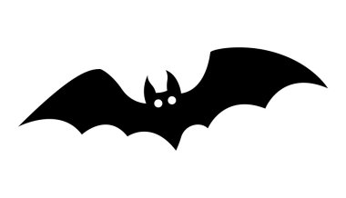 Bat silhouettes - halloween vector illustration clipart