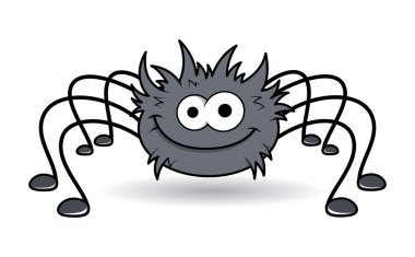 mutlu rockstar spider - halloween vektör çizim