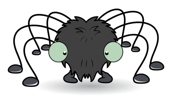 Cartoon spider - halloween vektorové ilustrace — Stockový vektor