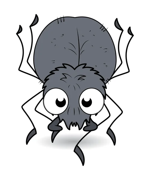 Cartoon-Spinne - Halloween-Vektorillustration — Stockvektor