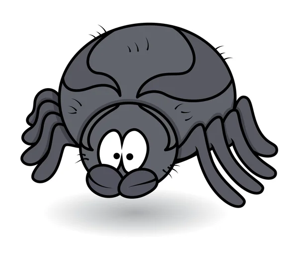Tlustý pavouk mužské kreslený - halloween vektorové ilustrace — Stockový vektor