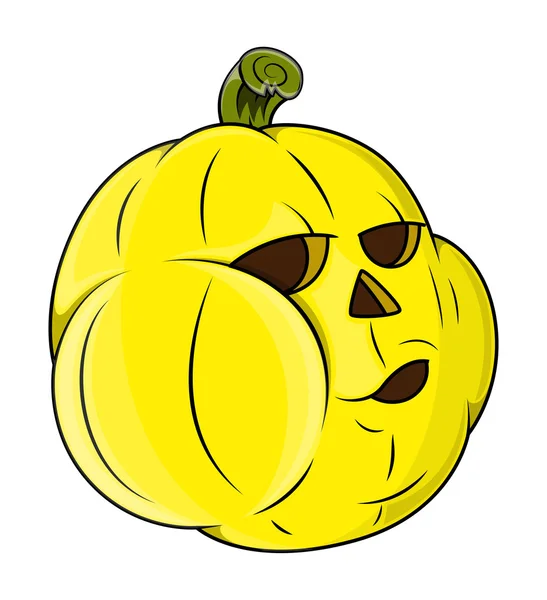 Funny jack o' lantern - halloween vector illustration — Stock Vector