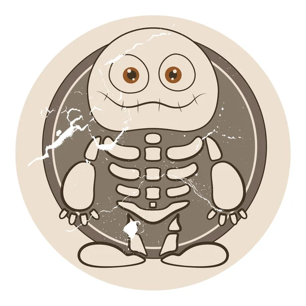 Squelette vecteur mignon — Image vectorielle