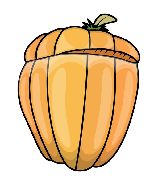 Jack o' lantern pumpkin - halloween vector illustration — Stock Vector