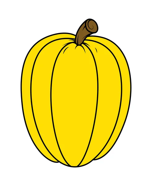 Pumpkin for jack o' lantern - halloween vector illustration — Stock Vector