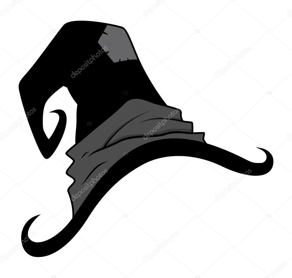 Witch hat - halloween vector illustration