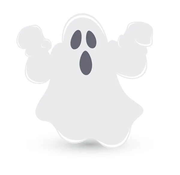 Spooky ghost vector — Stock Vector