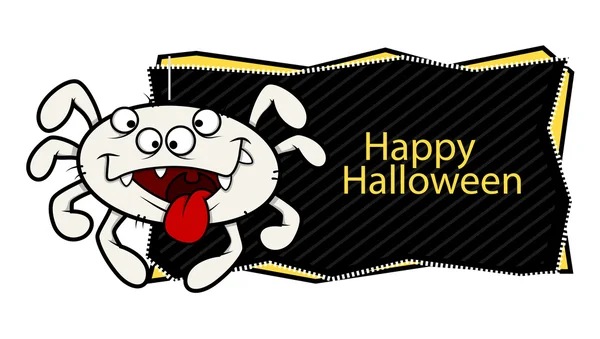 Happy Halloween vector banner — Stock Vector