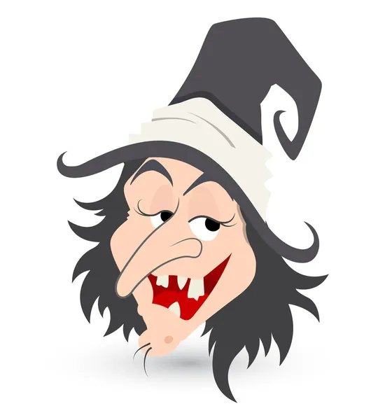 Cunning witch vector — Stock Vector