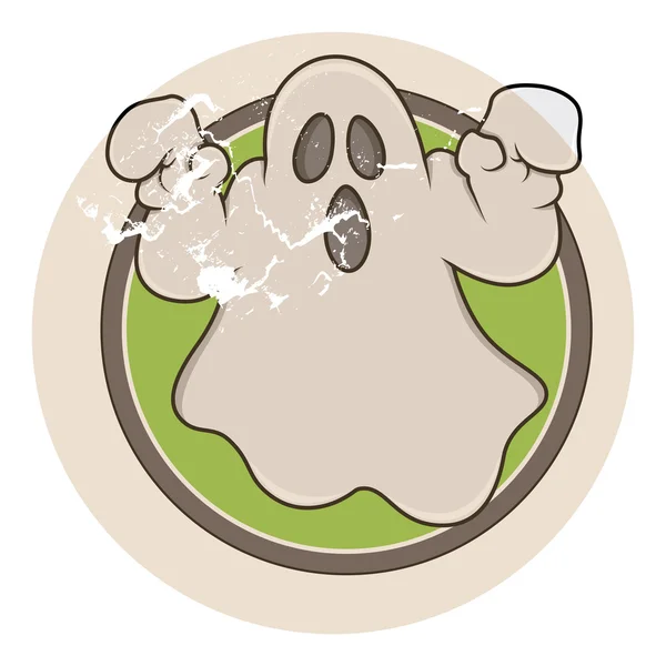 Vintage vector fantasma de dibujos animados — Vector de stock