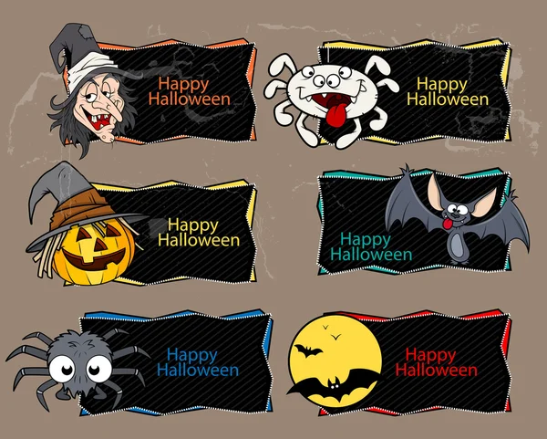 Vector de banner de Halloween — Archivo Imágenes Vectoriales