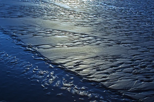 Strand textuur bij avond — Stockfoto