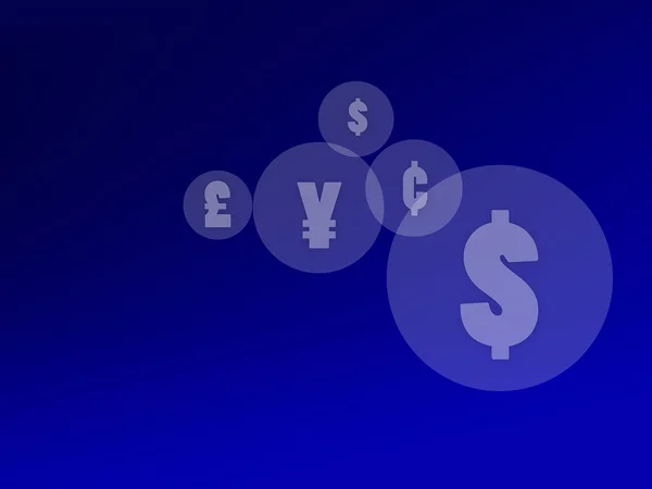 通貨シンボルの背景 — ストック写真