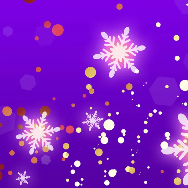 Jul snöflingor bakgrund — Stockfoto