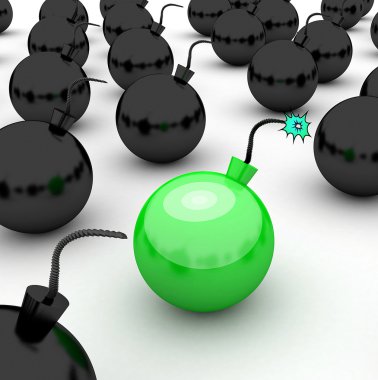 benzersiz bombaları arka plan