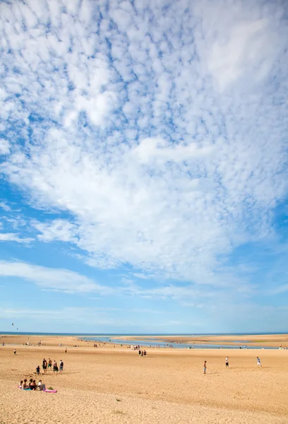 Wells-next-the-Sea, maré baixa — Fotografia de Stock