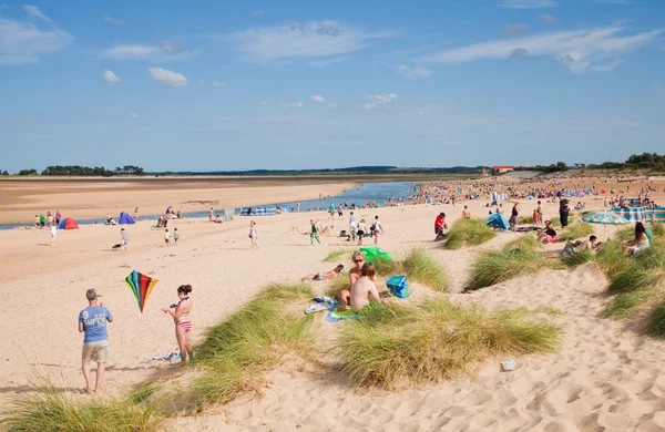 Wells-next-the-Sea, low tide — Stock Photo, Image