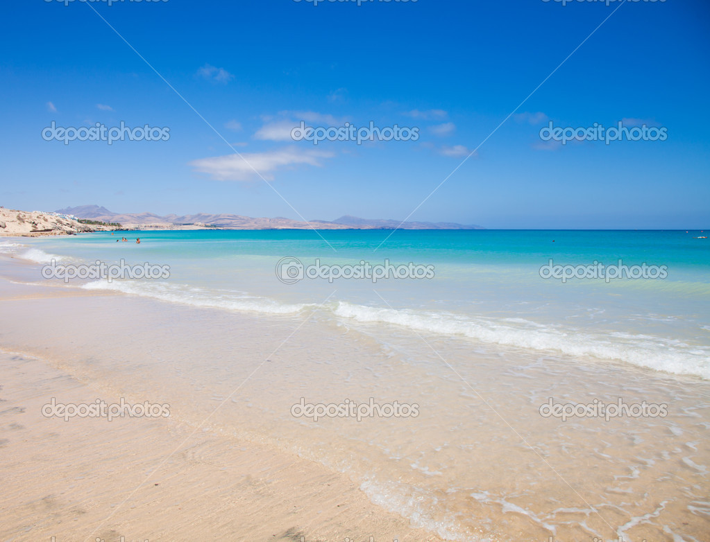 Fuerteventura, Playa De Sotavento on Jandia peninsula — Stock Photo ...