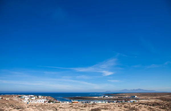 Nothern Fuerteventura,small fishing village Majanicho — Stock Photo, Image