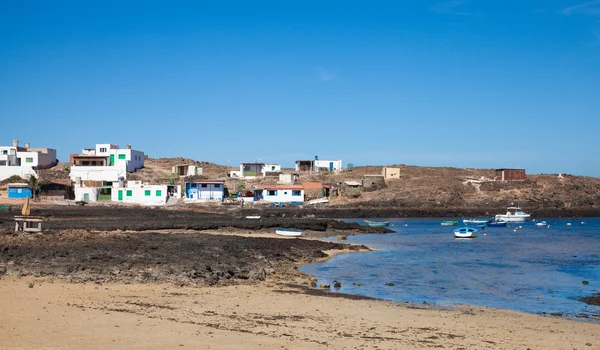 N. Fuerteventura, piccolo villaggio di pescatori Majanicho — Foto Stock