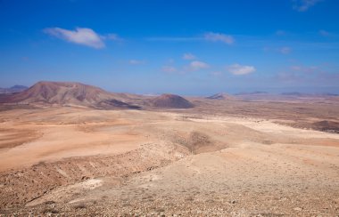 Kuzey fuerteventura, montana roja (kırmızı mountai batıdan görünümü