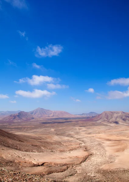 Norte de Fuerteventura, vista para oeste a partir de Montana Roja (Red mountai — Fotografia de Stock