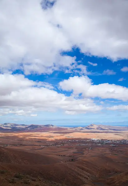 Zentral fuerteventura, Blick von el pinar — Stockfoto