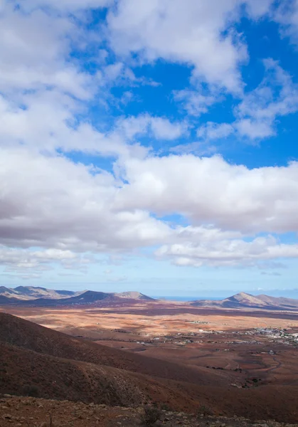 Centrální fuerteventura, pohled z el pinar — Stock fotografie