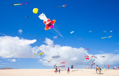 Fuerteventura, İspanya - Kasım 09: izleyiciler seyretmek--dan groun