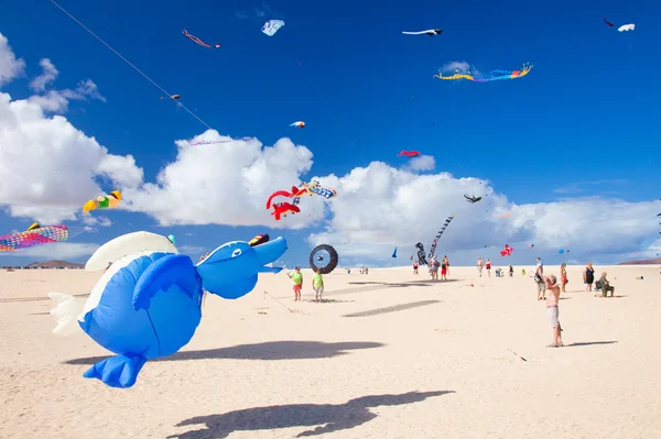 Fuerteventura, Španělsko - listopad 09: Diváci sledovat z vhodná — Stock fotografie