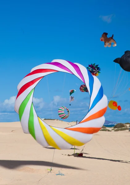 FUERTEVENTURA, ESPANHA - NOVEMBRO 09: Os espectadores assistem a partir do groun — Fotografia de Stock