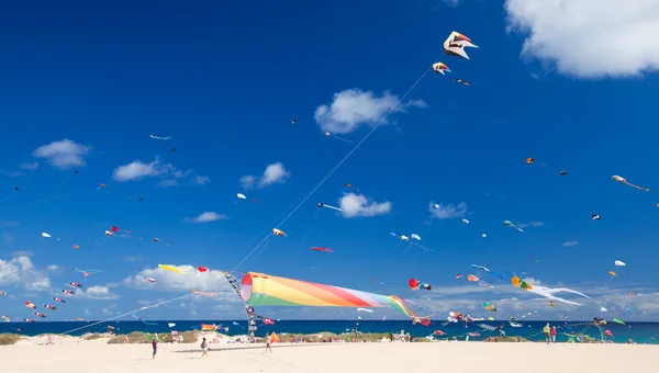 Fuerteventura, Španělsko - 10. listopadu: Diváci sledovat z vhodná — Stock fotografie