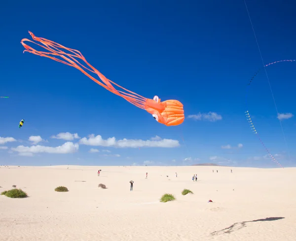 Fuerteventura, spanien - november 09: zuschauer schauen von der groun aus zu — Stockfoto