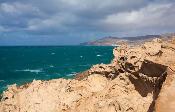 Costa oeste de Fuerteventura en La Pared —  Fotos de Stock