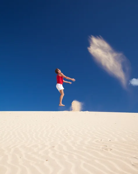 Selfmade Sand Genie — Stockfoto