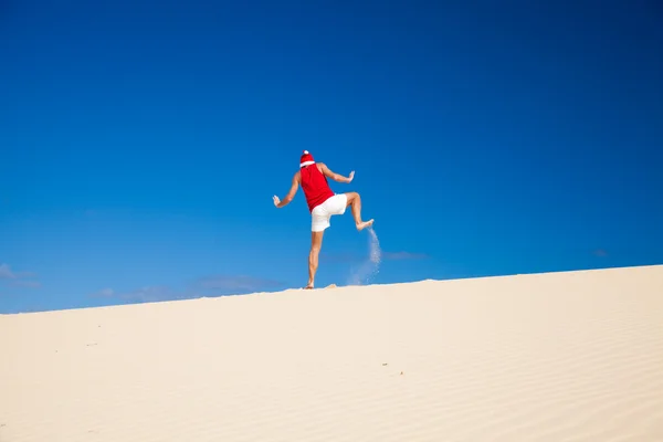 Amateur Christmas in the dunes photoshoot — Stock Photo, Image