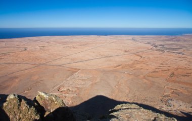 Fuerteventura, tindaya batıdan görünümü