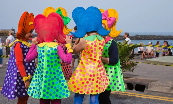 PUERTO DE LA CRUZ, SPAGNA - 16 febbraio: i partecipanti si preparano e — Foto Stock