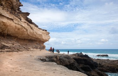 fuerteventura erozyona uğramış Batı kıyıları