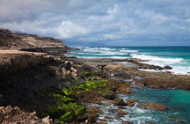 fuerteventura erozyona uğramış Batı kıyıları